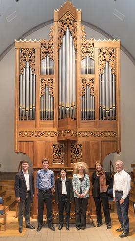 Diane Heath's organ students, February 2015.